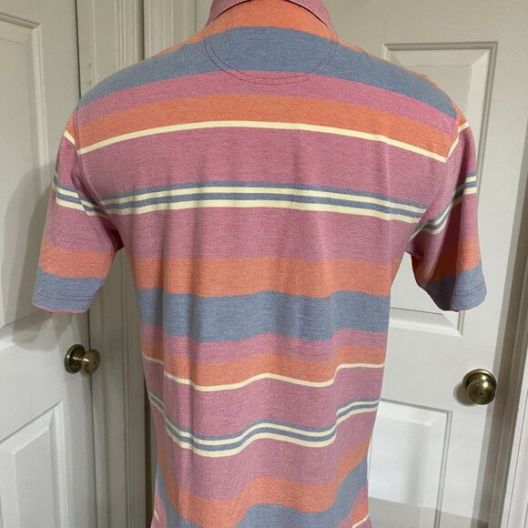 Lg Daniel Cremieux Mens Multi-Colored Polo Shirt - Picture 2 of 5